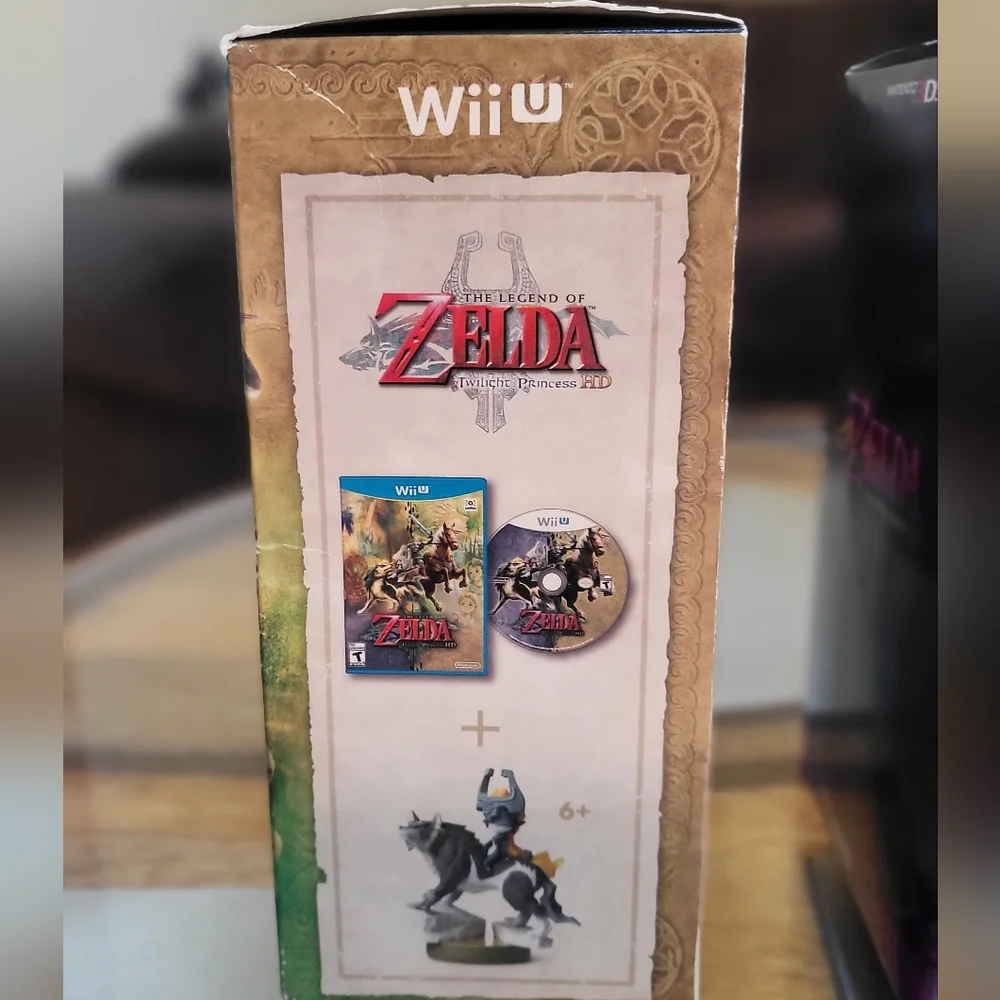 Zelda Twilight Princess HD Wii U w/ Wolf Link Amiibo NIB
